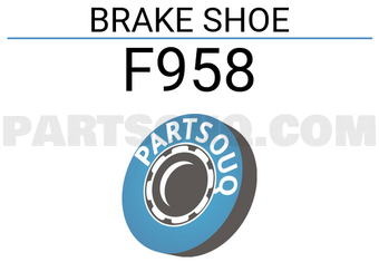 JFBK F958 BRAKE SHOE