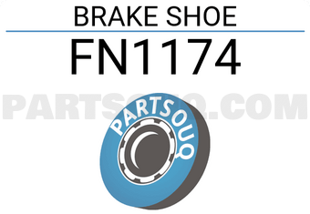JFBK FN1174 BRAKE SHOE GS8512S