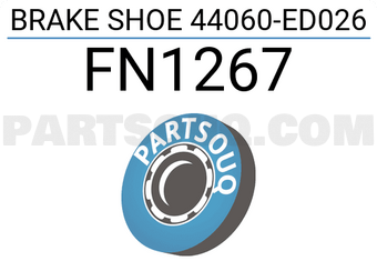 JFBK FN1267 BRAKE SHOE 44060-ED02
