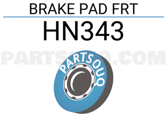 JFBK HN343 BRAKE PAD FRT
