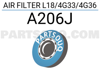 JS Asakashi A206J AIR FILTER L18/4G33/4G36