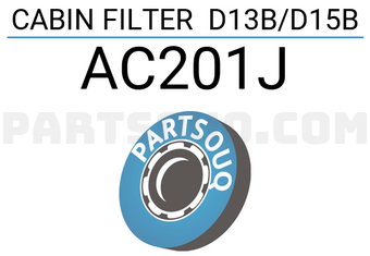 JS Asakashi AC201J CABIN FILTER D13B/D15B