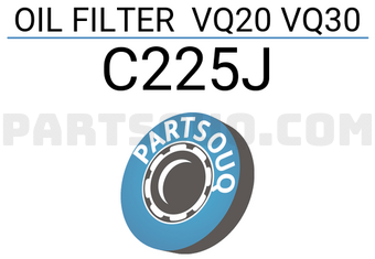 JS Asakashi C225J OIL FILTER VQ20 VQ30