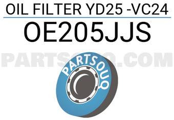 JS Asakashi OE205JJS OIL FILTER YD25 -VC24