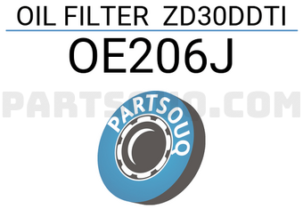 JS Asakashi OE206J OIL FILTER ZD30DDTI