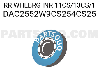 KOYO DAC2552W9CS254CS25 RR WHLBRG INR 11CS/13CS/1