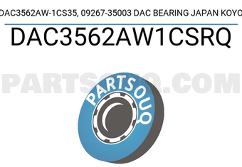 KOYO DAC3562AW1CSRQ DAC3562AW-1CS35, 09267-35003 DAC BEARING JAPAN KOYO