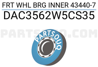 KOYO DAC3562W5CS35 FRT WHL BRG INNER 43440-7