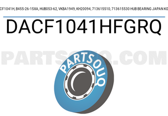 KOYO DACF1041HFGRQ DACF1041H, B455-26-15XA, HUB053-62, VKBA1949, KH20094, 713615510, 713615530 HUB BEARING JAPAN KOYO
