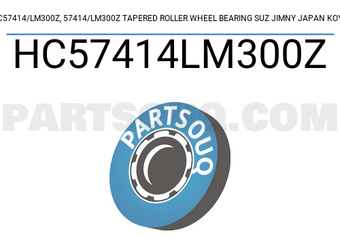 KOYO HC57414LM300Z HC57414/LM300Z, 57414/LM300Z TAPERED ROLLER WHEEL BEARING SUZ JIMNY JAPAN KOYO