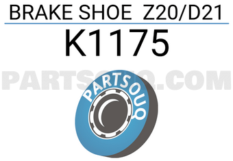 Kashiyama K1175 BRAKE SHOE Z20/D21