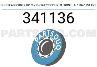 Kayaba 341136 SHOCK ABSORBER HO CIVIC/CR-X/CONCERTO FRONT LH 1987-1991 KYB