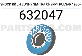 Kayaba 632047 SHOCK RR LH SUNNY SENTRA CHERRY PULSAR 1986~
