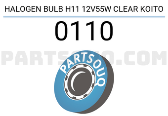 Koito 0110 HALOGEN BULB H11 12V55W CLEAR KOITO