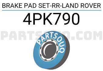 Land Rover 4PK790 BRAKE PAD SET-RR-LAND ROVER