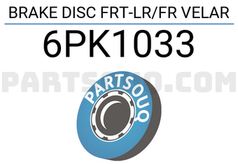 Land Rover 6PK1033 BRAKE DISC FRT-LR/FR VELAR