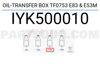 Land Rover IYK500010 OIL-TRANSFER BOX TF0753 E83 & E53M