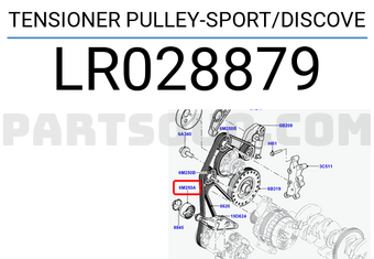 Land Rover LR028879 TENSIONER PULLEY-SPORT/DISCOVE