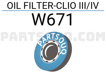 MANN W671 OIL FILTER-CLIO III/IV