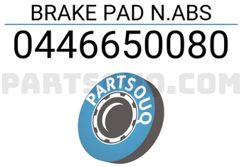 MAXPART 0446650080 BRAKE PAD N.ABS