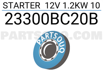 MAXPART 23300BC20B STARTER 12V 1.2KW 10