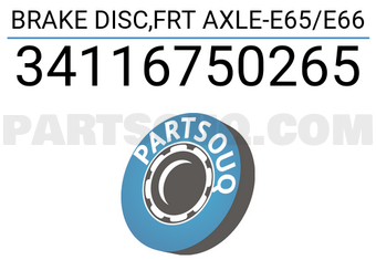 MAXPART 34116750265 BRAKE DISC,FRT AXLE-E65/E66