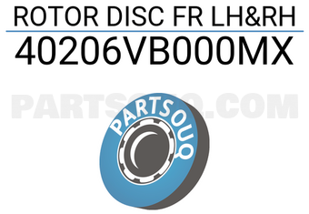 MAXPART 40206VB000MX ROTOR DISC FR LH&RH