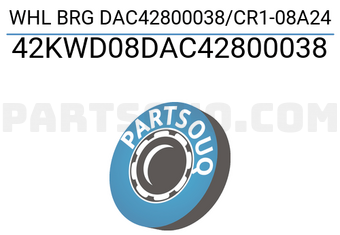MAXPART 42KWD08DAC42800038 WHL BRG DAC42800038/CR1-08A24