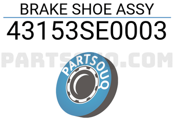 MAXPART 43153SE0003 BRAKE SHOE ASSY