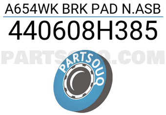MAXPART 440608H385 A654WK BRK PAD N.ASB