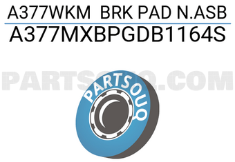 MAXPART A377MXBPGDB1164S A377WKM BRK PAD N.ASB