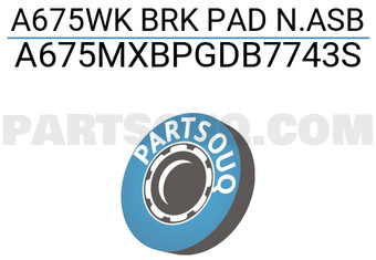 MAXPART A675MXBPGDB7743S A675WK BRK PAD N.ASB