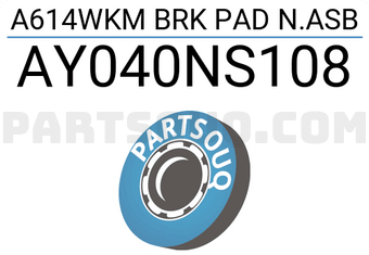 MAXPART AY040NS108 A614WKM BRK PAD N.ASB