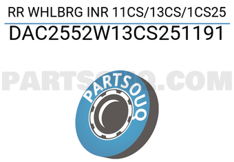 MAXPART DAC2552W13CS251191 RR WHLBRG INR 11CS/13CS/1CS25