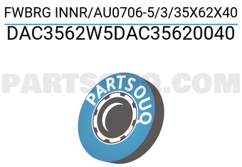 MAXPART DAC3562W5DAC35620040 FWBRG INNR/AU0706-5/3/35X62X40