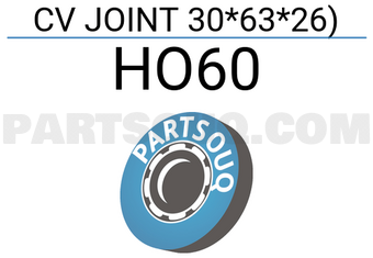 MAXPART HO60 CV JOINT 30*63*26)