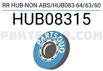 MAXPART HUB08315 RR HUB-NON ABS/HUB083-64/63/60