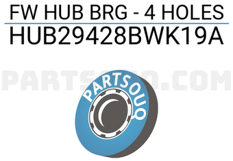 MAXPART HUB29428BWK19A FW HUB BRG - 4 HOLES