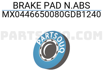 MAXPART MX0446650080GDB1240 BRAKE PAD N.ABS
