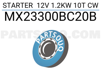 MAXPART MX23300BC20B STARTER 12V 1.2KW 10T CW