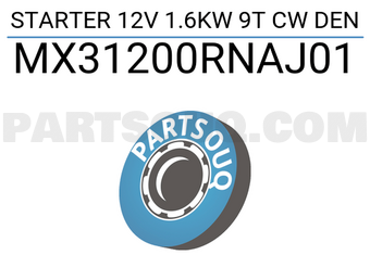 MAXPART MX31200RNAJ01 STARTER 12V 1.6KW 9T CW DEN