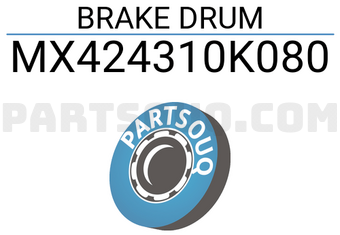 MAXPART MX424310K080 BRAKE DRUM