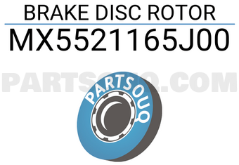 MAXPART MX5521165J00 BRAKE DISC ROTOR