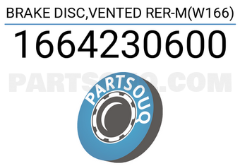 MERCEDES 1664230600 قرص فرامل خلفي مهواة M(W166)
