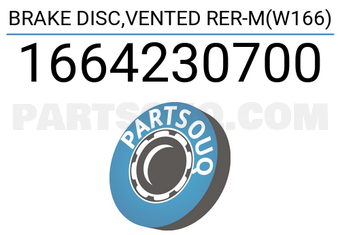 MERCEDES 1664230700 HINTERE BELÜFTETE BREMSSCHEIBE M(W166)