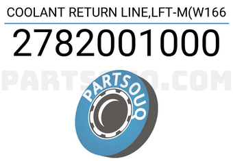 MERCEDES 2782001000 LÍNEA DE RETORNO DE REFRIGERANTE, IZQUIERDA-M(W166
