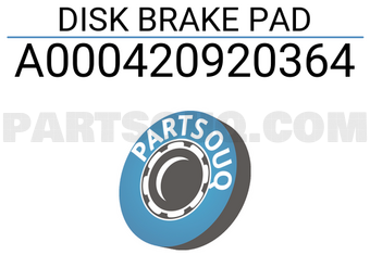 MERCEDES A000420920364 DISK BRAKE PAD