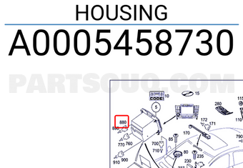 MERCEDES A0005458730 HOUSING