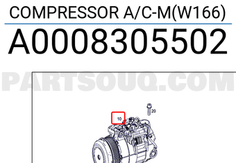 COMPRESSOR,AIR CONDITIOING 814688 | Valeo Parts | PartSouq