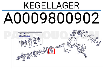MERCEDES A0009800902 KEGELLAGER